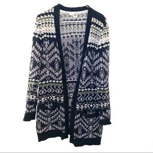 Roxy xs cardigan boho aztec western sweater